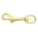 Karabinerhaken aus Messing 79 mm